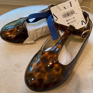 Janie & Jack Patent Tortoise T-strap - NWT